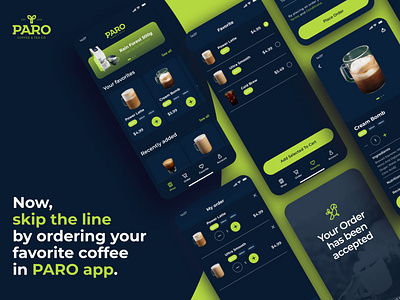 PARO coffee ordering app | concept