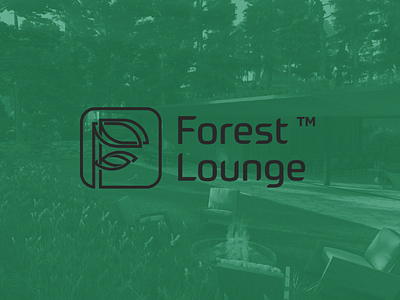 Forest Lounge - shared workspace / chill lounge brand identity branding identity logo logo design mark symbol wordmark