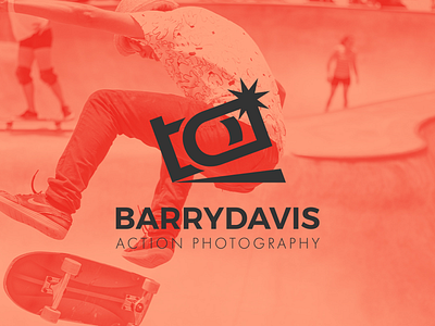 Barry Davis Action photographer logo brand identity icon identity logo logo design symbol