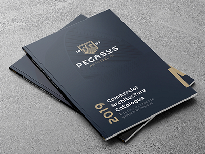 Pegasus architects projects catalogue booklet brandidentity branding catalogue identity logo logodesign logotype mark stationery symbol wordmark