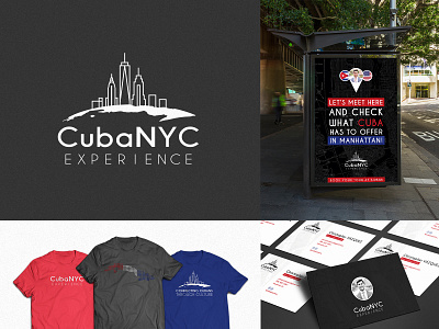 CubaNYC Experience brand identity cuba identity logo logo design logodesign logotype mark newyork symbol tourism