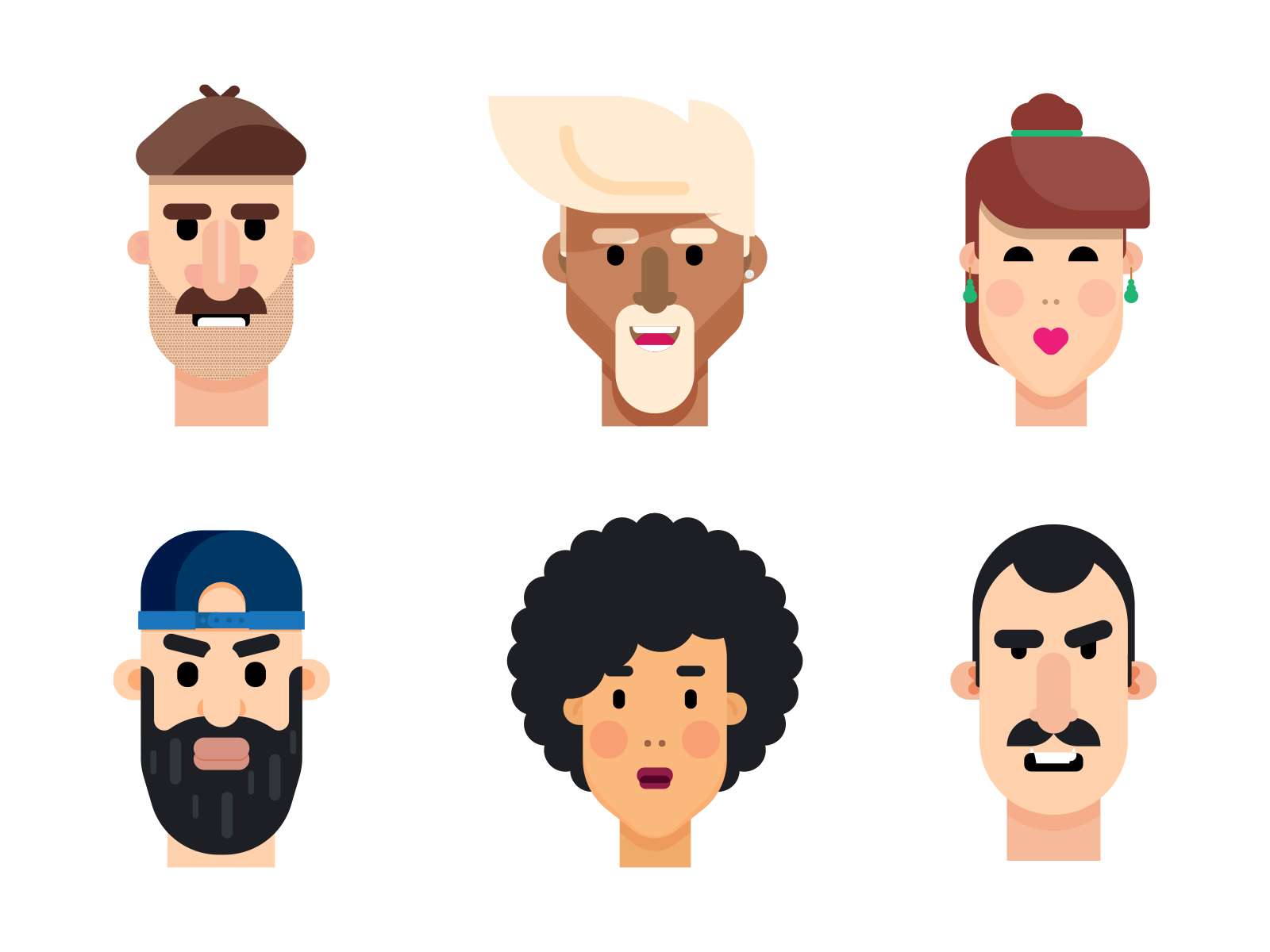 flat character generator