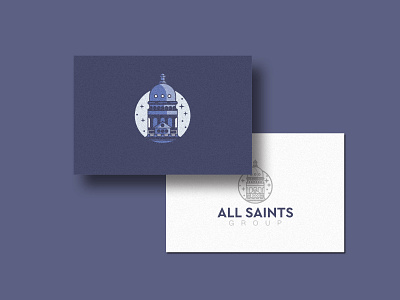 AllSaints Consulting Group Business card business card icon identity illustration illustrator logo logo design logodesign mark symbol vector