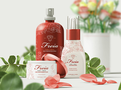 Freia Hair Products Packaging