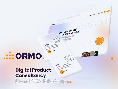 ORMO website branding design minimal web