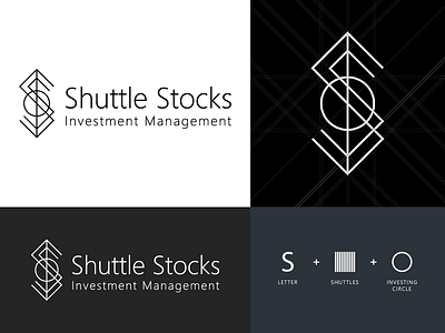 Shuttle Stocks - Logo Design branding creative design icon logo monogram