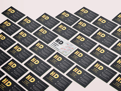 HD business card branding business card design mockup