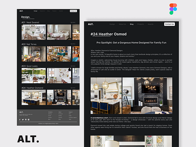 ALT.: Interior Designer Portfolio Website