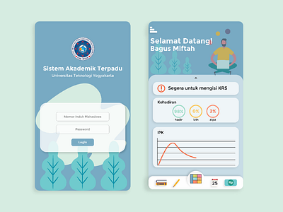 Ui concept Sistem Akademik Terpadu Universitas ui uiconcept uidesign