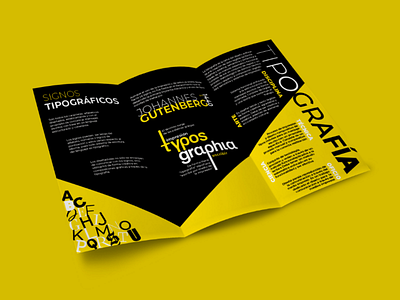 Typography Brochure typography brochure trifold