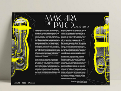 Máscara de Palo Curatorship curatorship poster exhibition