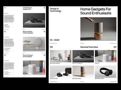 Sound Gadgets — Presentation art direction branding grid layout minimal presentation typography ui ux web website