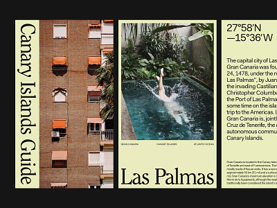 Canary Islands — Guide art direction branding design layout minimal photography typography ux web website