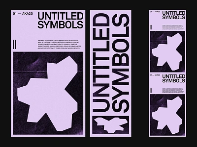 Untitled Symbols — Identity art direction branding design layout minimal typography ui ux web website