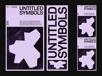 Untitled Symbols — Identity art direction branding design layout minimal typography ui ux web website