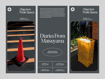 Diaries from Matsuyama — Part 2 art direction branding design layout minimal typography ui ux web website