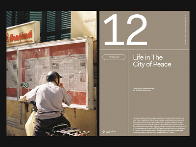 Hanoi Life — Layout art direction grid layout typography web website