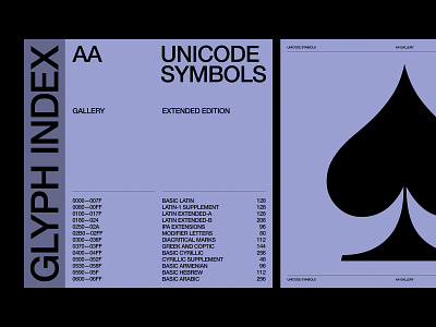 Glyph Index — Presentation art direction branding design layout typography ux web website