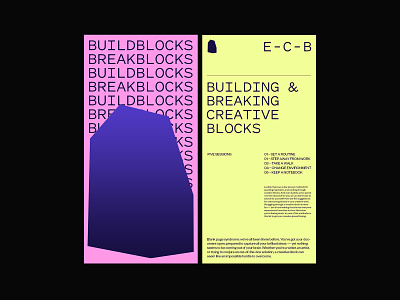 Creative Blocks – Layout art direction branding brochure grid keynote layout minimal presentation typography ux web website