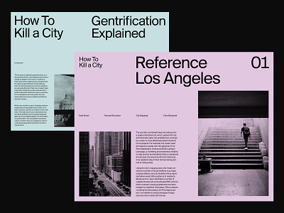 Gentrification Article – Layout agency art direction branding grid layout minimal studio typography ux web
