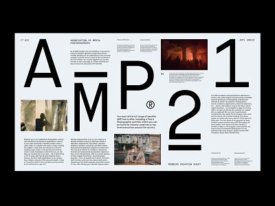 AMP Overview – Layout agency art direction design grid layout minimal presentation typography ux web