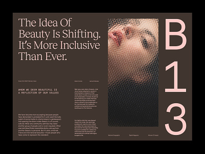 Beauty Article – Layout art direction branding layout minimal presentation typography ux web