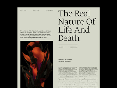 The Real Nature – Article Layout