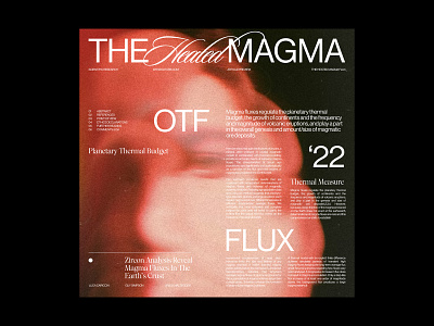 Magma Flux – Layout art direction design grid layout minimal typography ux web