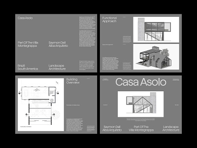 Casa Asolo – Presentation art direction design grid layout minimal typography ux web