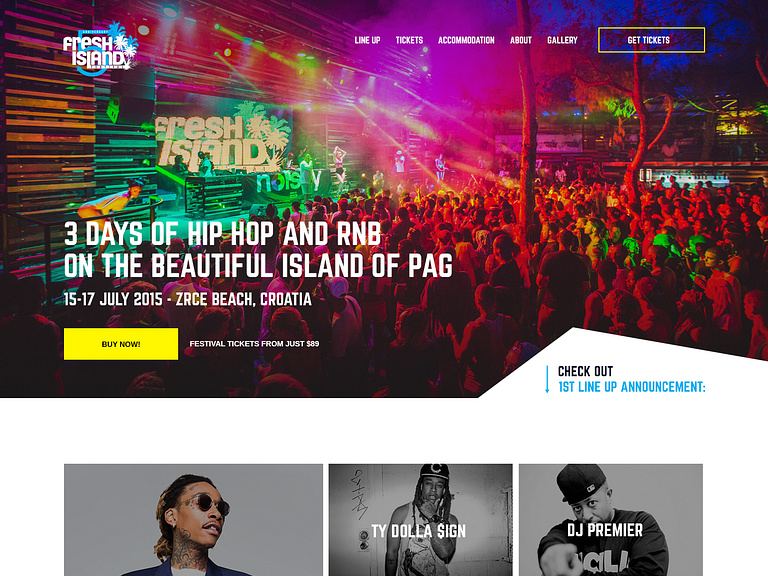 Fresh Island Festival by Marko Cvijetic on Dribbble