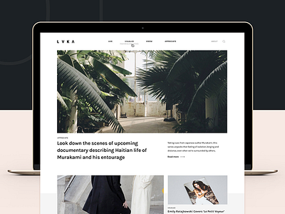 LVKA Magazine - Behance Case digital layout magazine photography typography ui ux web