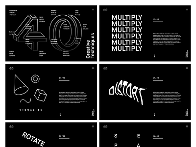 Creative Techniques - Website agency design grid minimal photography typography ui ux web