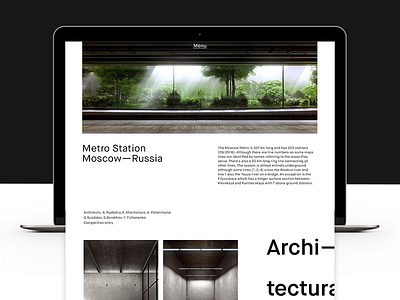 Architectural Group - Project agency design grid minimal photography typography ui ux web
