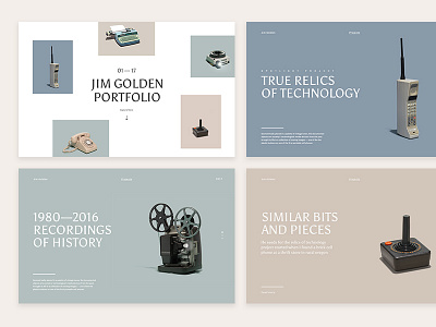 Jim Golden — Portfolio pages agency design grid keynote minimal photography typography ui ux web