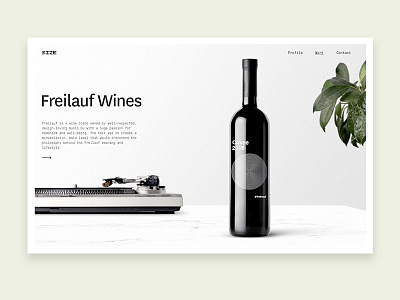 Freilauf Case agency design grid minimal photography typography ui ux web