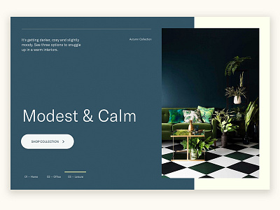 Furniture Website agency layout minimal photography slider subtle typography ui ux web