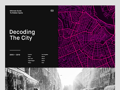 Decoding The City — Website agency city minimal studio typography ui ux web