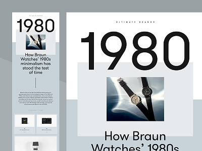 Braun Legacy — Layout agency art direction editorial grid layout studio typography ui ux