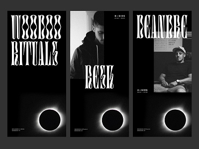 Rituals — Type & Layout design grid layout minimal photography typography ux vector web