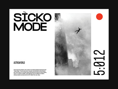 Type Testing — Sicko Mode art direction design grid layout minimal modern typography ui ux web website