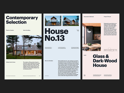 Swedish Holiday Homes – Layouts art direction design layout minimal typography ux web website