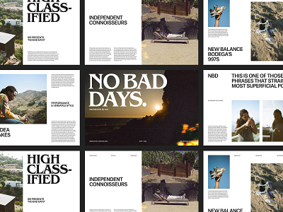 New Balance – Magazine Layouts art direction design grid layout minimal typography ux web website
