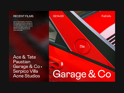 Film Website — Portfolio Page art direction branding design grid layout minimal typography ux web website