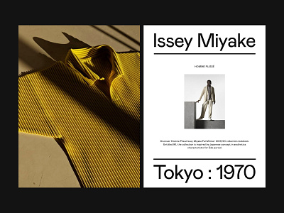 Issey Miyake — Fashion Show Invitation art direction branding design grid layout minimal photography studio typography website