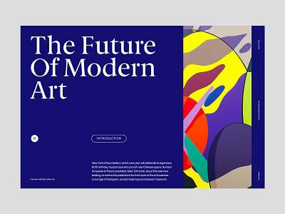 Modern Art — Website art direction branding grid layout minimal typography ui ux web website