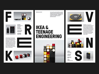 IKEA X Teenage Engineering — Layouts agency art direction branding grid ikea layout minimal modern photography typography ux web website