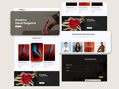 Beriamal Landing Page - DonationWeb clean design clean ui concept design donate donation flat good people homepage indonesia minimal ui ux web website
