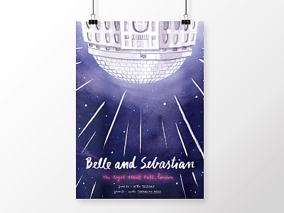 Belle and Sebastian — gig poster art direction concert poster gig poster graphic design hand lettering illustration lettering poster