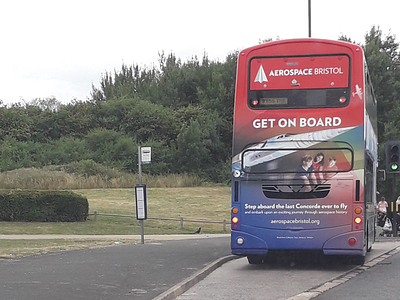 Bus advertising Aerospace Bristol