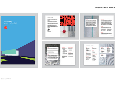 Herman Miller employee handbook branding design illustration